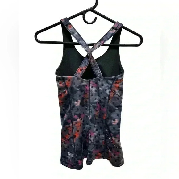 LULULEMON GRAY PINK ORANGE Kanto Catch Me Tank - Picture 7 of 9